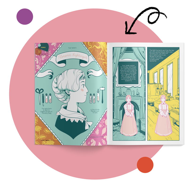 Kazoo Magazine true-tale comic about a woman who changed the world